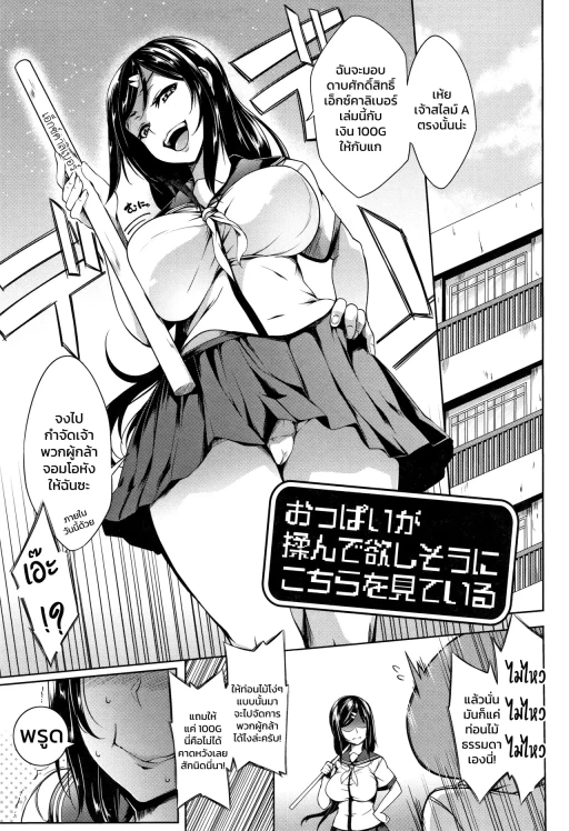 ปก [もみやま] おっぱいが揉んで欲しそうにこちらを見ている (おっぱいωラヴァーズ) [タイ翻訳]