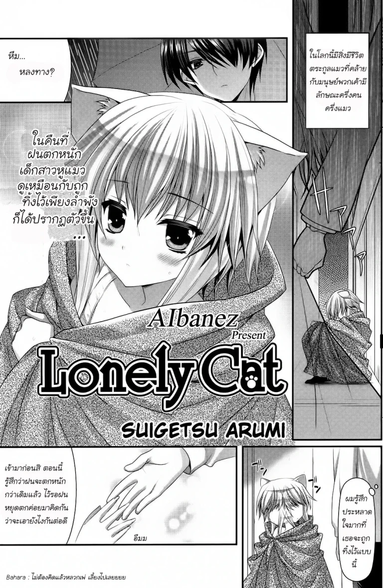 ปก [水月あるみ] Lonely Cat (コミックポプリクラブ 2012年12月号) [タイ翻訳]