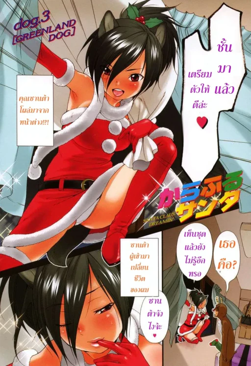 ปก [いぬぶろ] からふるサンタ (いぬみみずかん) [タイ翻訳]